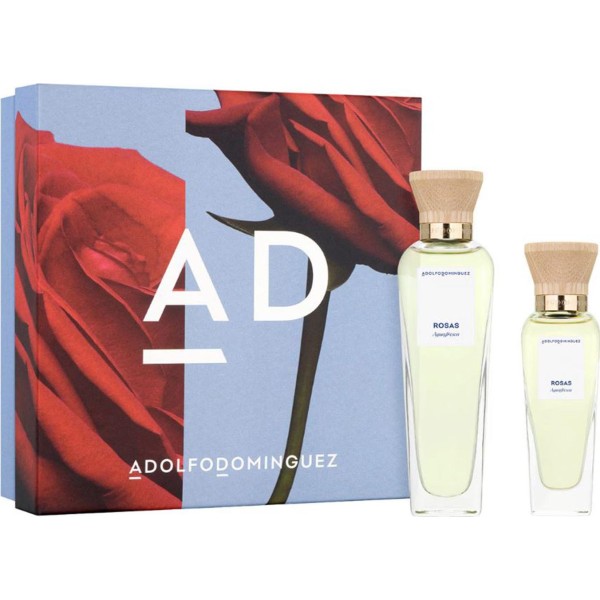 Adolfo dominguez agua fresca de rosas eau de toilette 120ml vaporizador + eau de toilette 60ml vaporizador